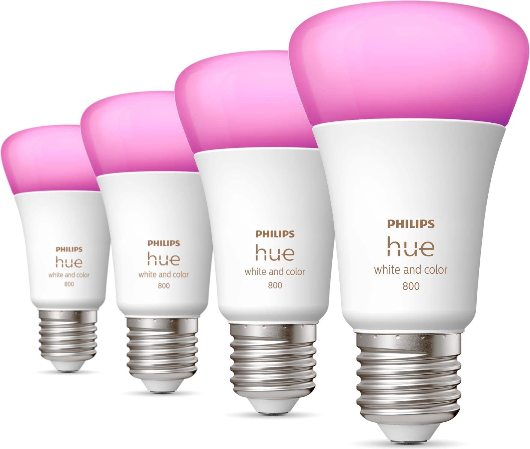 Philips Hue White & Color Ambiance BT (E27 6.50 W 800 lm 4 x F) Galaxus