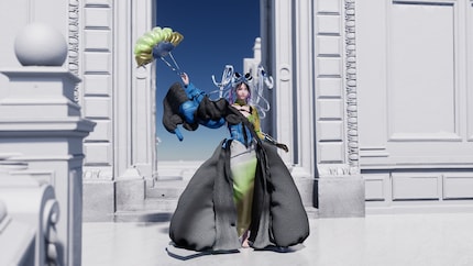 L'abito «The Empress of the Metaverse» è stato presentato al Meta Gala dalla digital influencer «Ruby 9100m». Immagine: The Fabricant