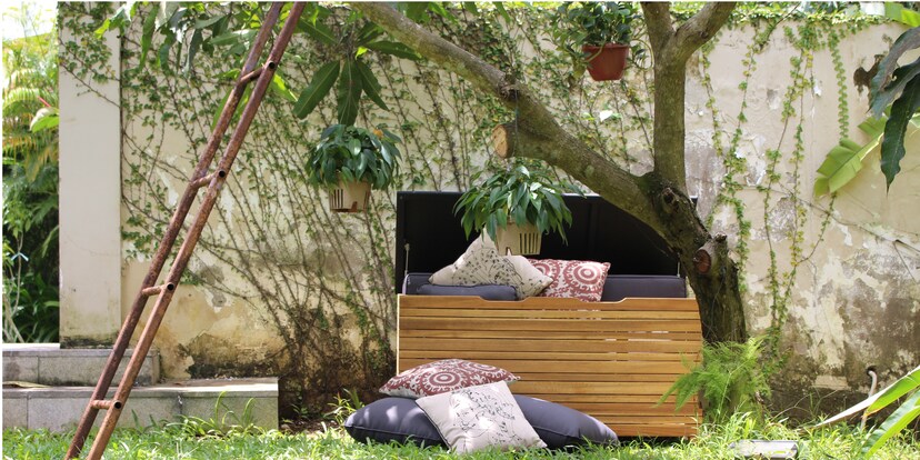 Un giardino ordinato, pronto per l'inverno