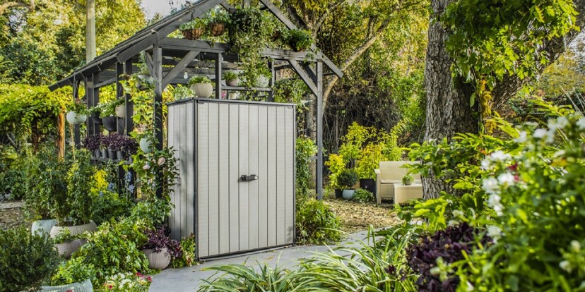 Un giardino ordinato, pronto per l'inverno
