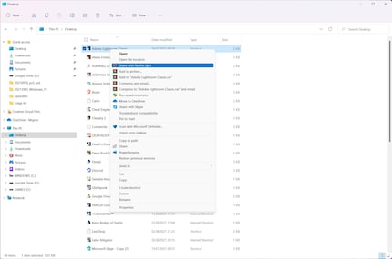 Alcune funzioni in Esplora file sono nascoste dietro la voce di menu «Mostra altre opzioni».