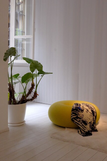 Plus qu'une simple assise, ce pouf est un régal pour les yeux.