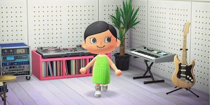 Animal Crossing: un look di Valentino. Immagine: Courtesy Valentino e Kara Chung