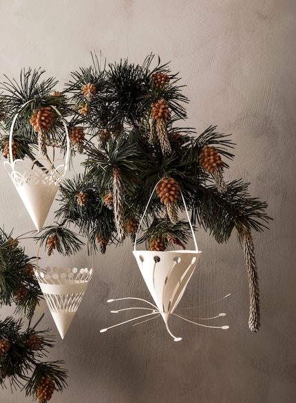 Filigrane Deko aus Papier passt zu jeder Jahreszeit. Bild: Ferm Living