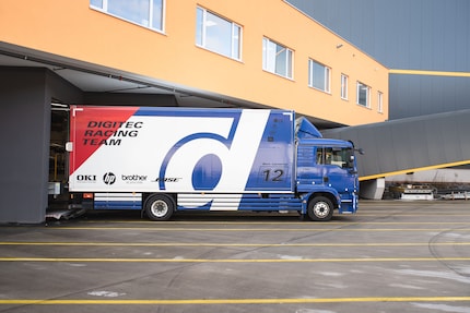 Notre camion sur le dernier kilomètre.