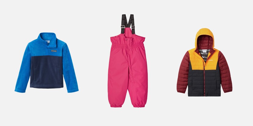 Warme Kinderbekleidung für Entdeckungsreisen im Freien