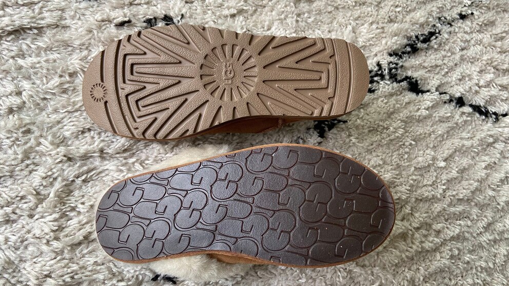  Die obere Sohle (Classic Boot) ist gepolstert und flexibel während es sich bei der unteren (Scuffette) um herkömmlichen Formgummi handelt.