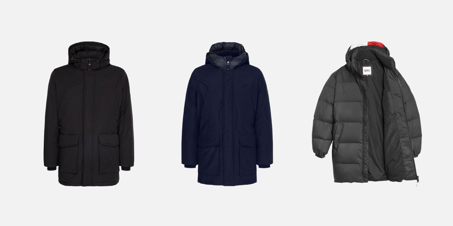 Trotze dem Winterwind in einer Jacke von Tommy Hilfiger