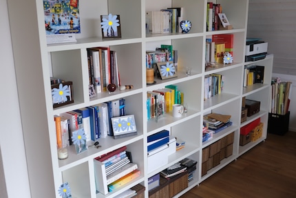 The back right corner of this shelf is where I keep my 20 per cent of selected books.