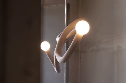 Das Nylonpulver der Lampen ist das Abfallmaterial der Firma «Götti Schweiz».