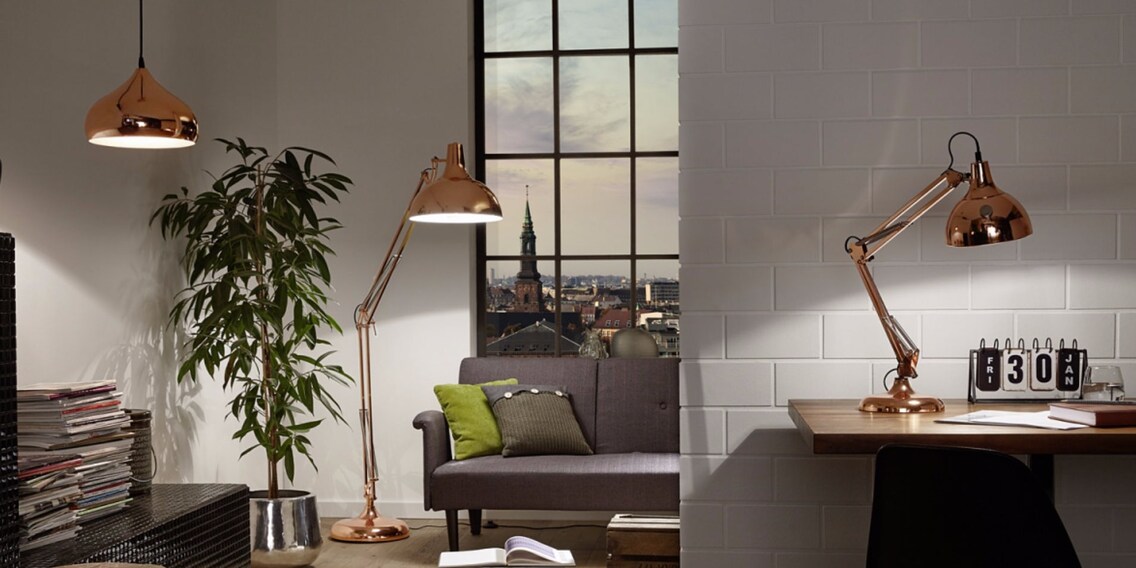 Des lampes en cuivre pour la saison froide
