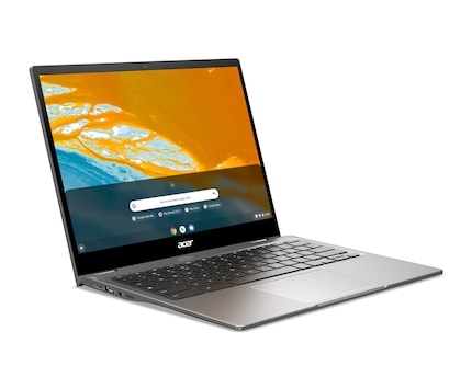 Beim Chromebook Spin 513 lässt sich der Bildschirm um 360 Grad drehen.