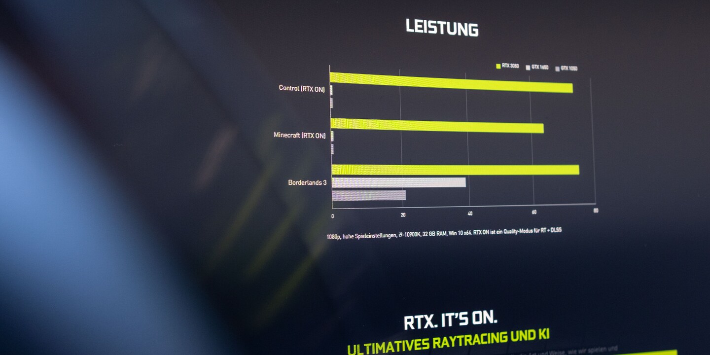 Nvidia Diagramm zur RTX 3050 ergibt keinen Sinn