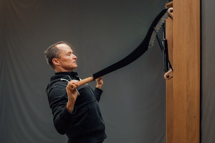 Swiss made: Mike Schrag sull’Eisenhorn, il frutto di un lavoro di sviluppo durato anni.