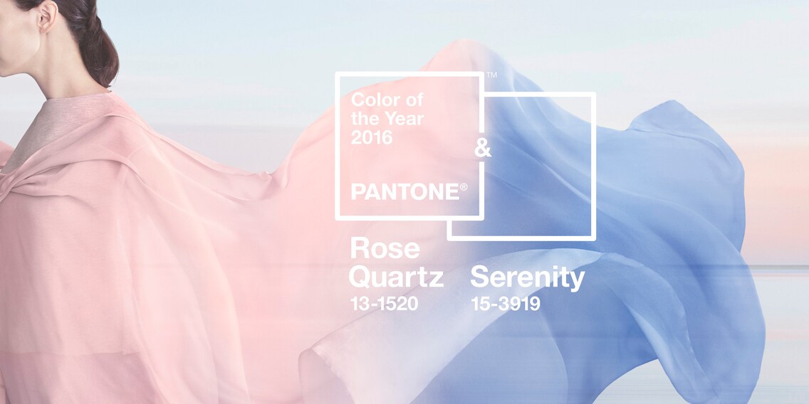 Trendfarben 2016: Rose Quarz und Serenity