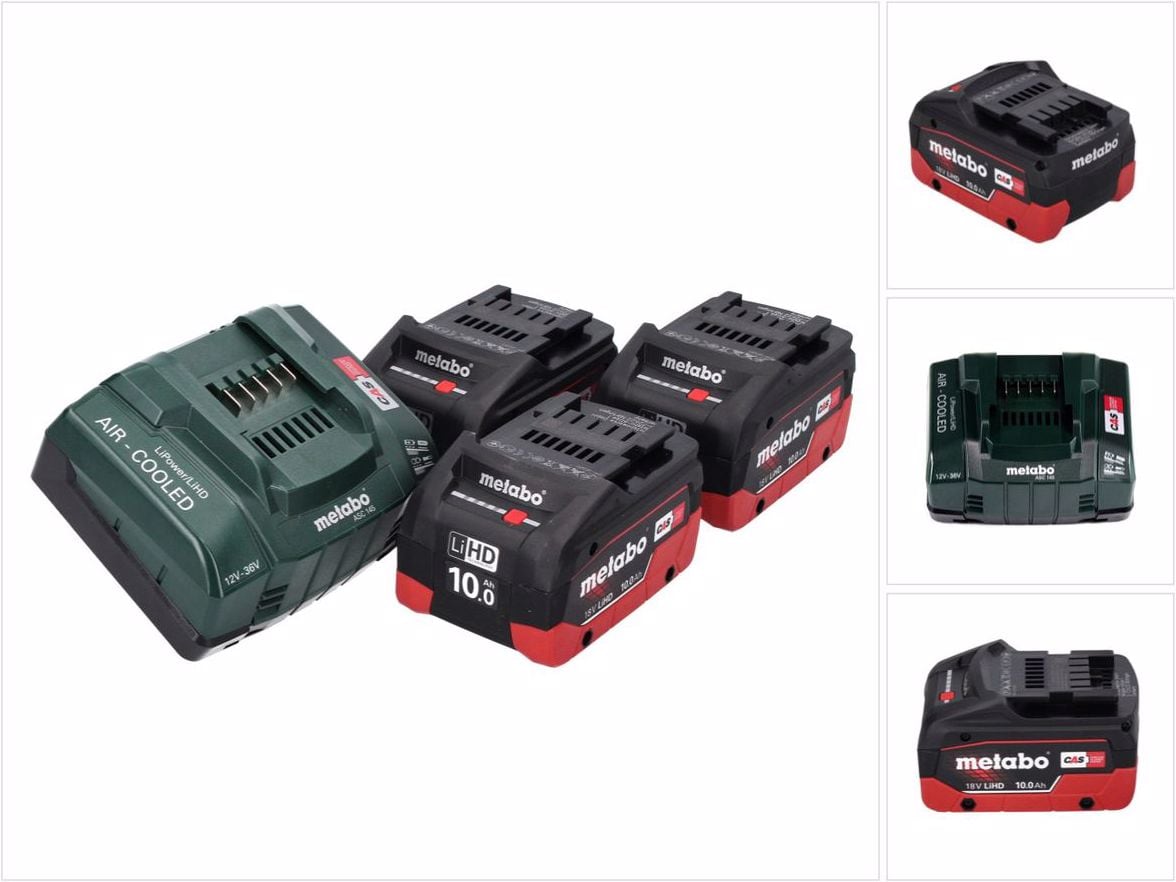 Metabo 18 V Basis Set 3x Akku 10 0 Ah LIHD + ASC 145 Ladegerät CAS System Galaxus