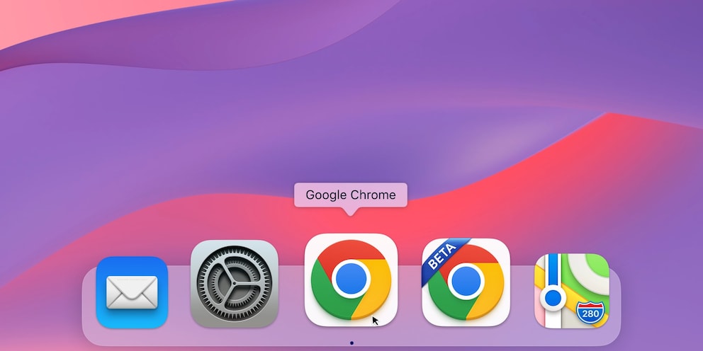 L'icône Chrome sous macOS