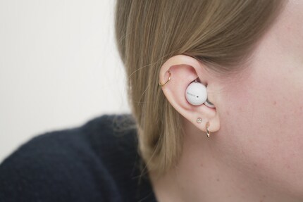 The LinkBuds don’t sit in your ears in the same way as all the other headphones.