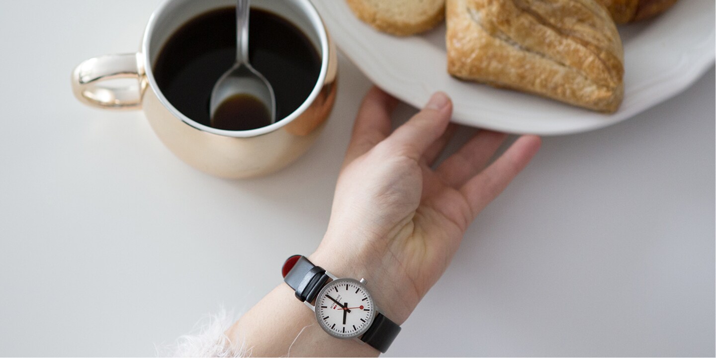 Mondaine: einfaches Design im Bauhausstil.