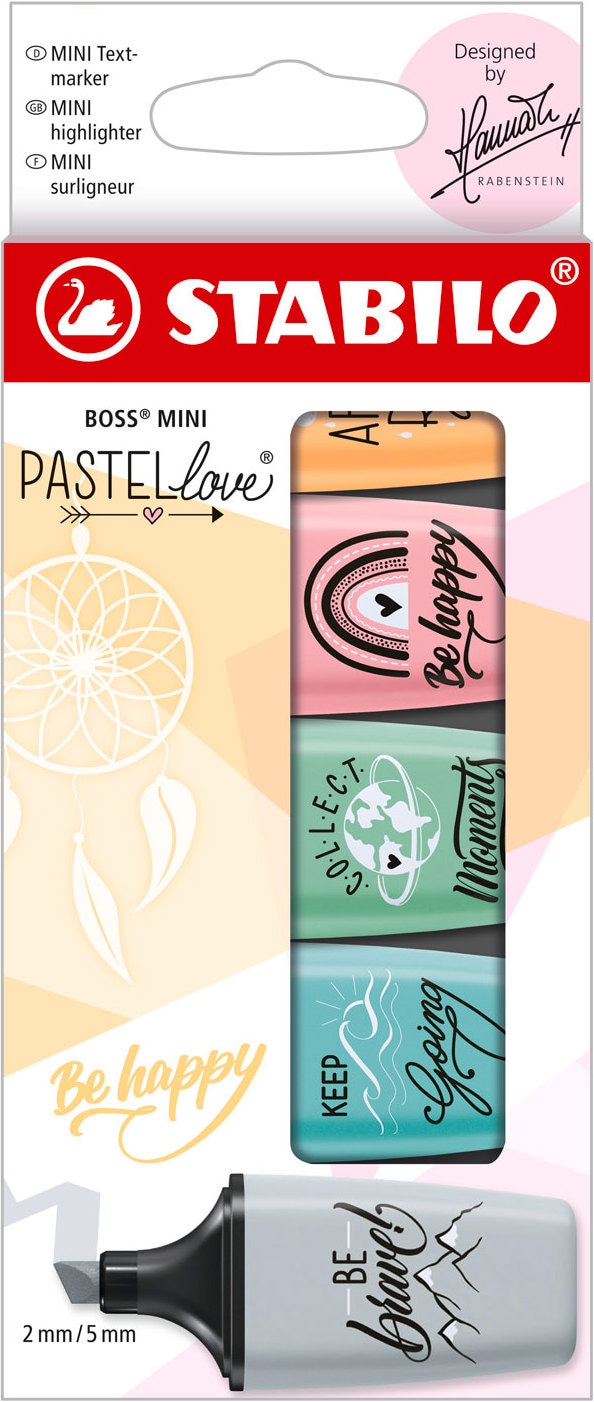 STABILO BOSS MINI Pastellove 2.0 Textmarker (Assortiert 2 mm) Galaxus