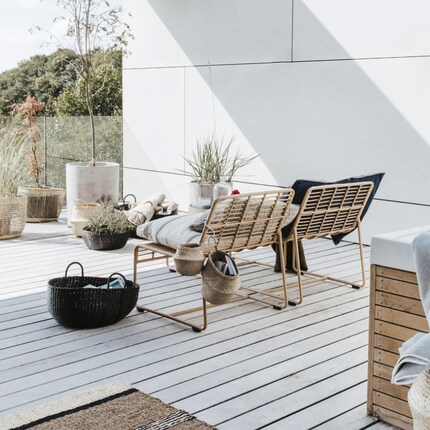 Un combo imbattable : les paniers suspendus et les crochets en S augmentent même la surface de rangement des chaises.