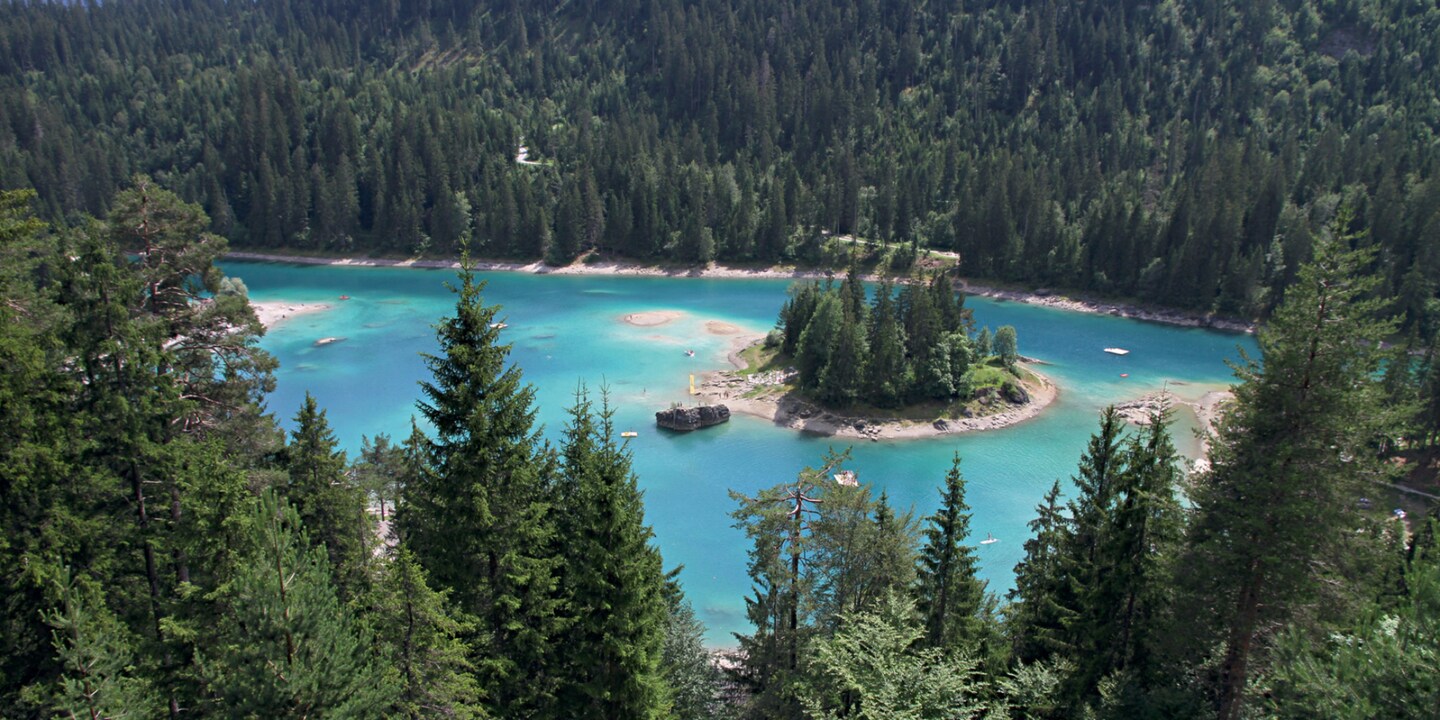 Cauma- und Crestasee Flims/Trin (GR): Bergseen im Tourismusgebiet