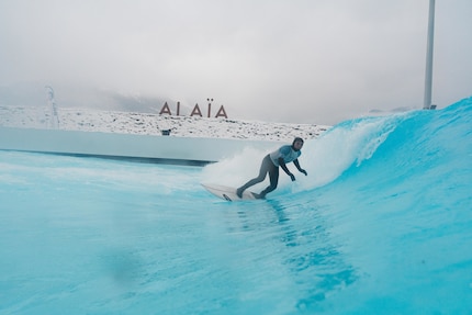 Winter-Surfen in Sitten: So könnte es zum Ende der Tour wieder aussehen.