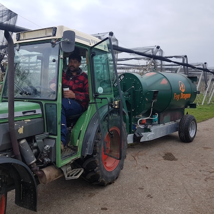 Peu après 8 heures du matin : Pascal est fatigué, mais aussi satisfait.