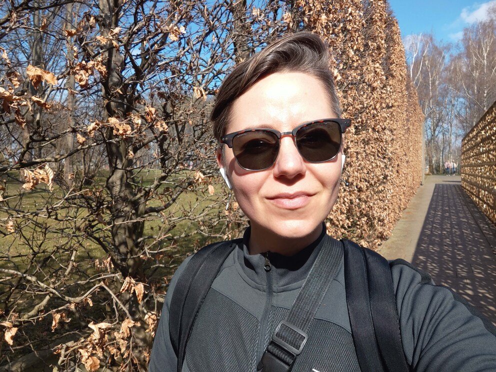 Selfie-Kamera: Besonders gutes Licht hilft.