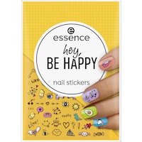 essence hey, BE HAPPY nail stickers (Nail tattoo, Multicolor)