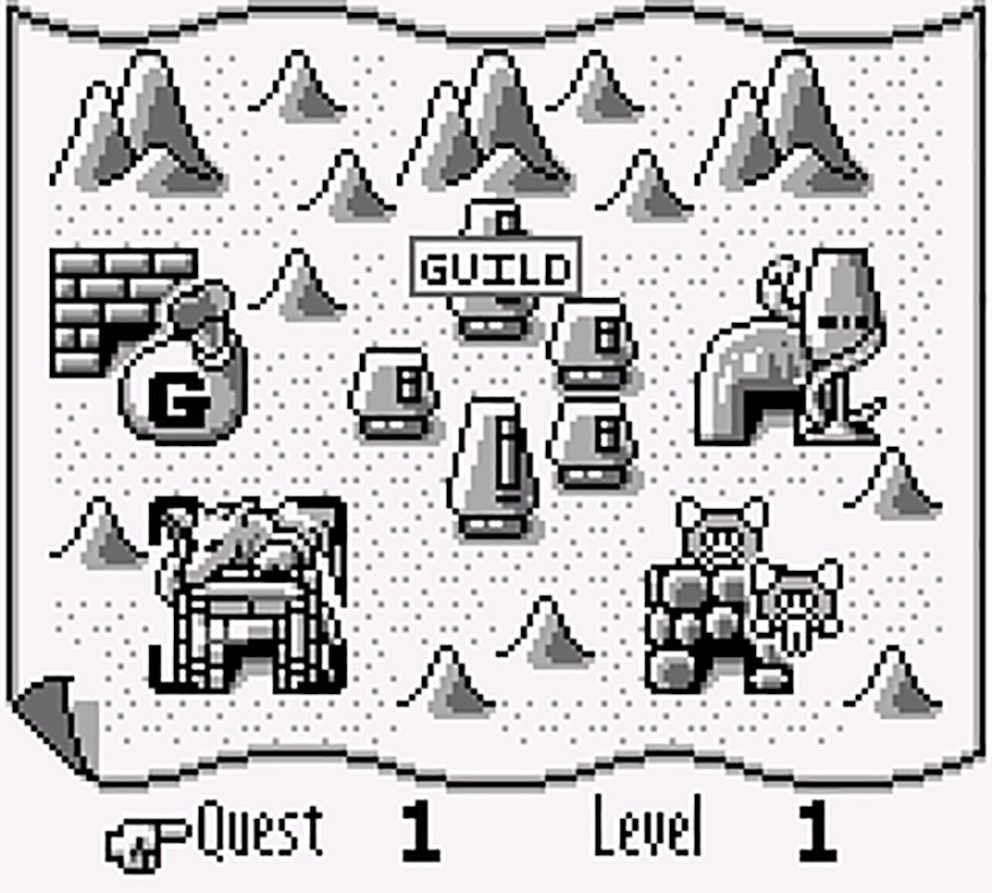 Vier Dungeons, vier Quest-Arten.