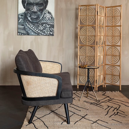 Dimensioni: 151 x 76 x 91 cm | Materiale: rattan, faggio | Immagine: Innovation Living