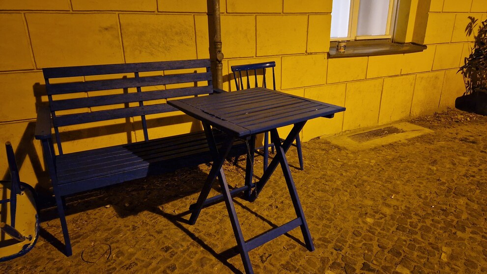 Voici une photo prise sans le mode nuit...