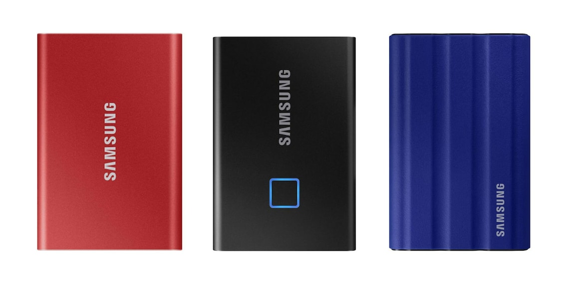 Up to 60 francs cashback on Samsung T7 portable SSDs