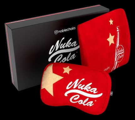 Auch passende Kissen gibts zum Nuka-Cola-Modell.