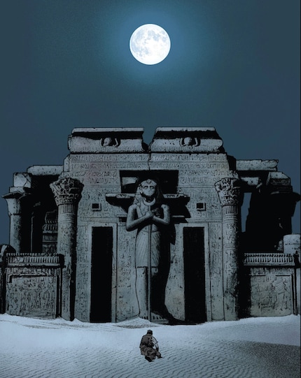 Khonshu, il dio egizio della luna, è colui che dà a Moon Knight le sue abilità.