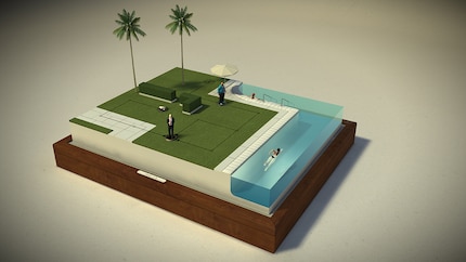 Auch «Hitman GO» besitzt ein spielbrettartiges Design.