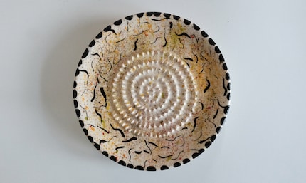 La grattugia in ceramica in tutta la sua semplicità.