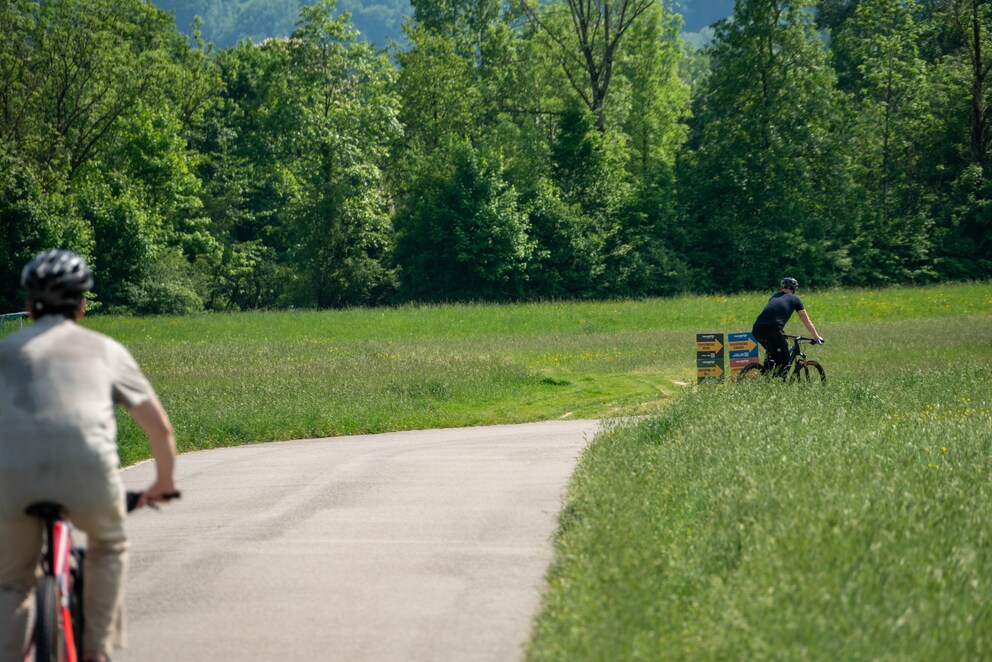 Und es lebe das MTB. Ab damit auf eine der Teststrecken.