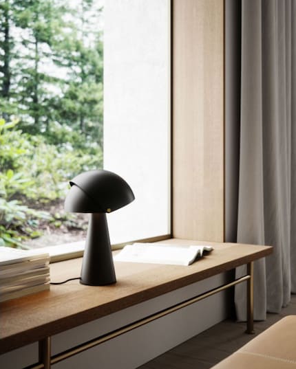 Il pezzo di design «Align», dall'aspetto scandinavo, assomiglia a una tradizionale lampada da tavolo.