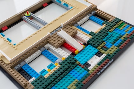Das Grundgerüst erinnert noch wenig an eine Pyramide.