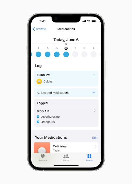 Die App für Medikamente gibt es auch für das iPhone.
