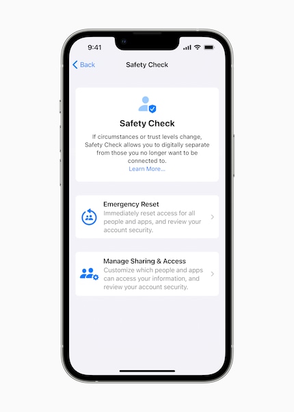 Mit Safety Check Verbindungen kappen.