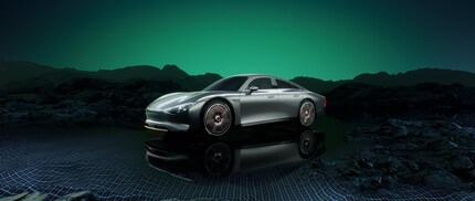 L'étude de la Mercedes EQXX montre comment la silhouette de la voiture a été allongée pour obtenir moins de résistance à l'air.