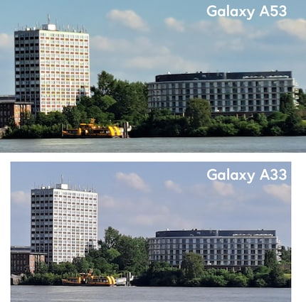 Finkenwerder from the other side of the Elbe.