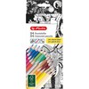 Herlitz Crayons de couleur triangulaires (Multicolore)