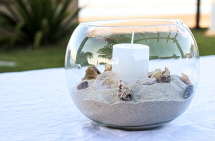 What’s pretty about shells crammed into sand? 