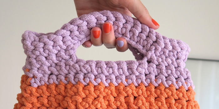 Laine pour sac au crochet sale