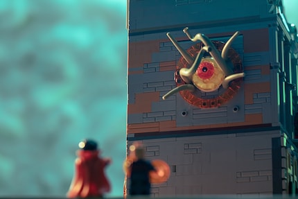 Sogar Shuma-Gorath macht seine Aufwartung; in den Comics ein beinahe allmächtiger alter Gott, im Film nur ein gruseliges Monster.