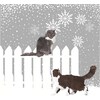Servietten Snowfall Cats 33x33